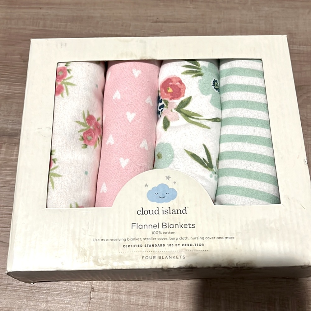 Cloud Island Flannel Blankets
